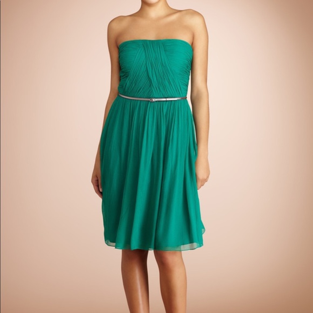 Donn Morgan emerald cocktail dress